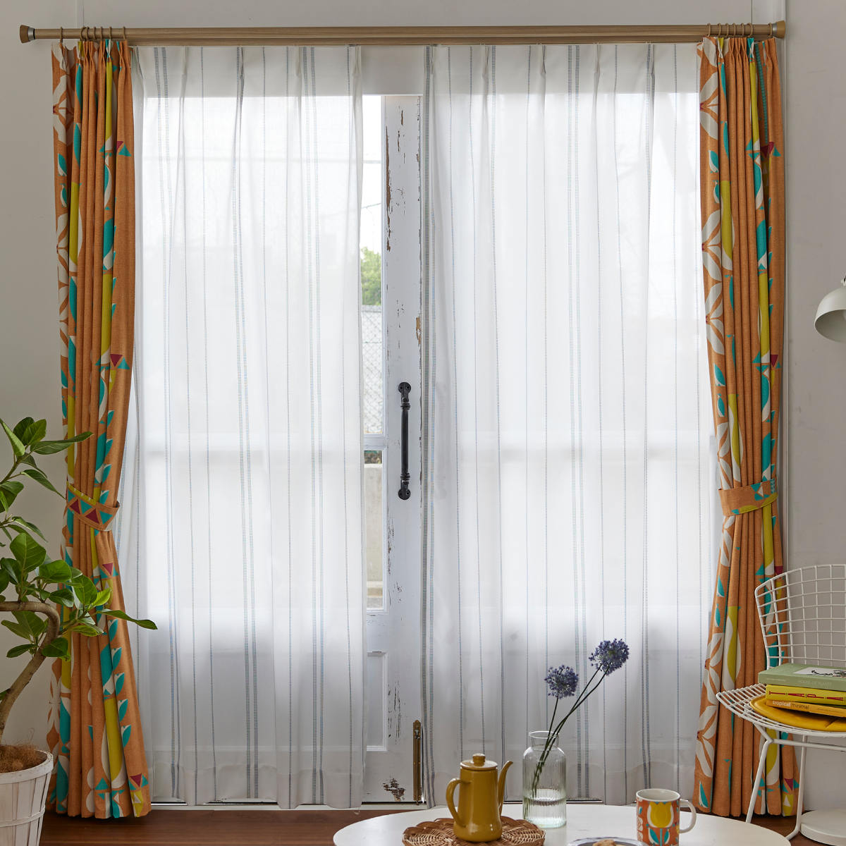 スミノエ　レースカーテン スミノエ レースカーテン ロワール 100×176cm 遮熱 （ カーテン レース