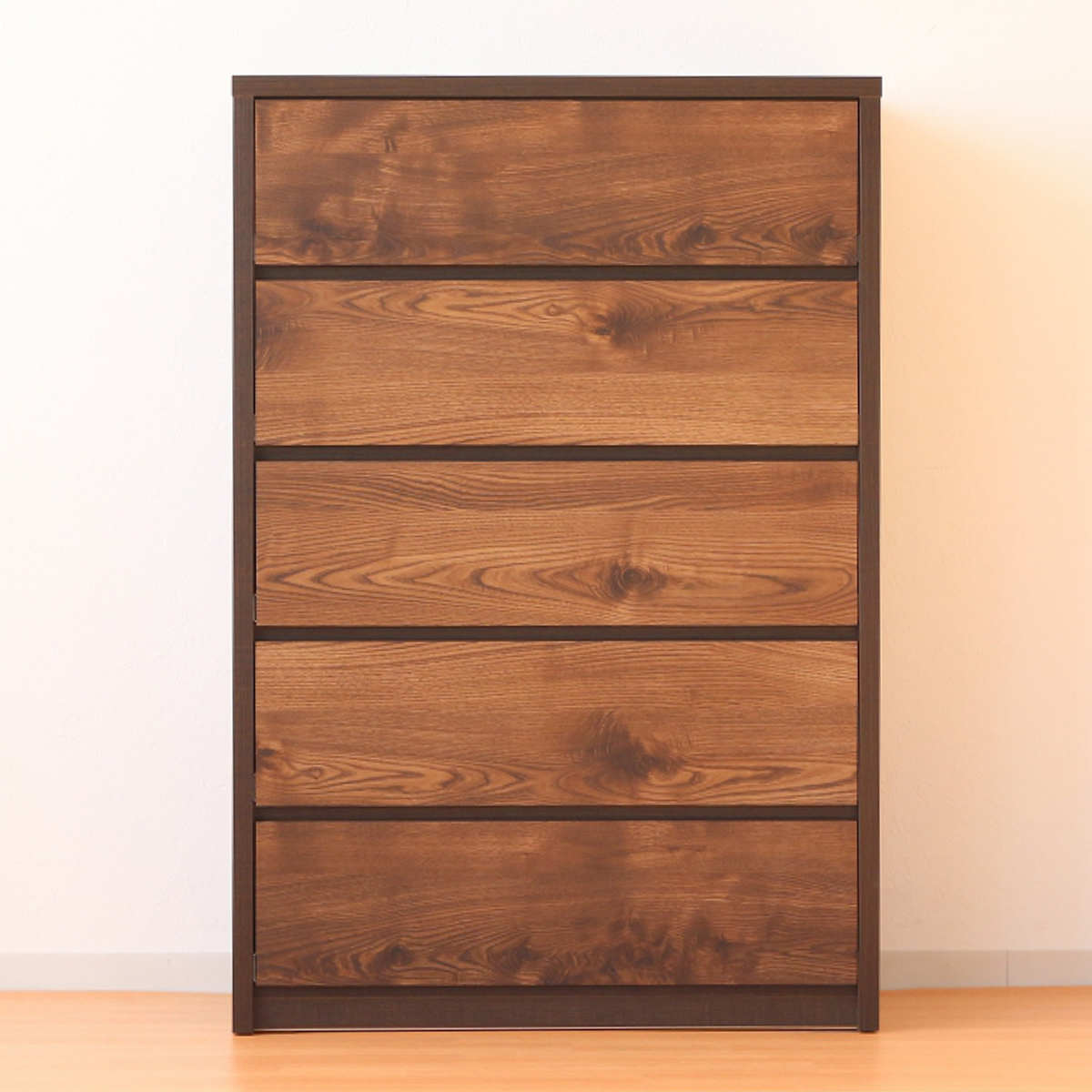 チェスト 幅80cm 5段 ナチュラルモダン 日本製 （ 棚 ラック 引出し