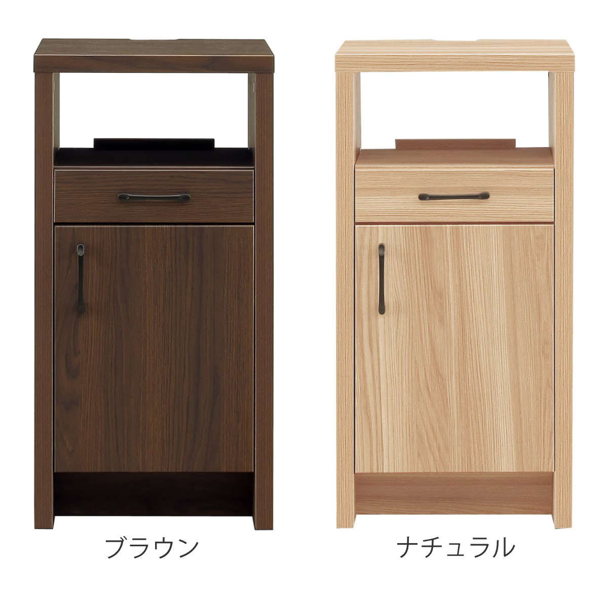 ファックス台 オーク柄 ナチュラルデザイン 幅45cm （ 電話台 ルーター