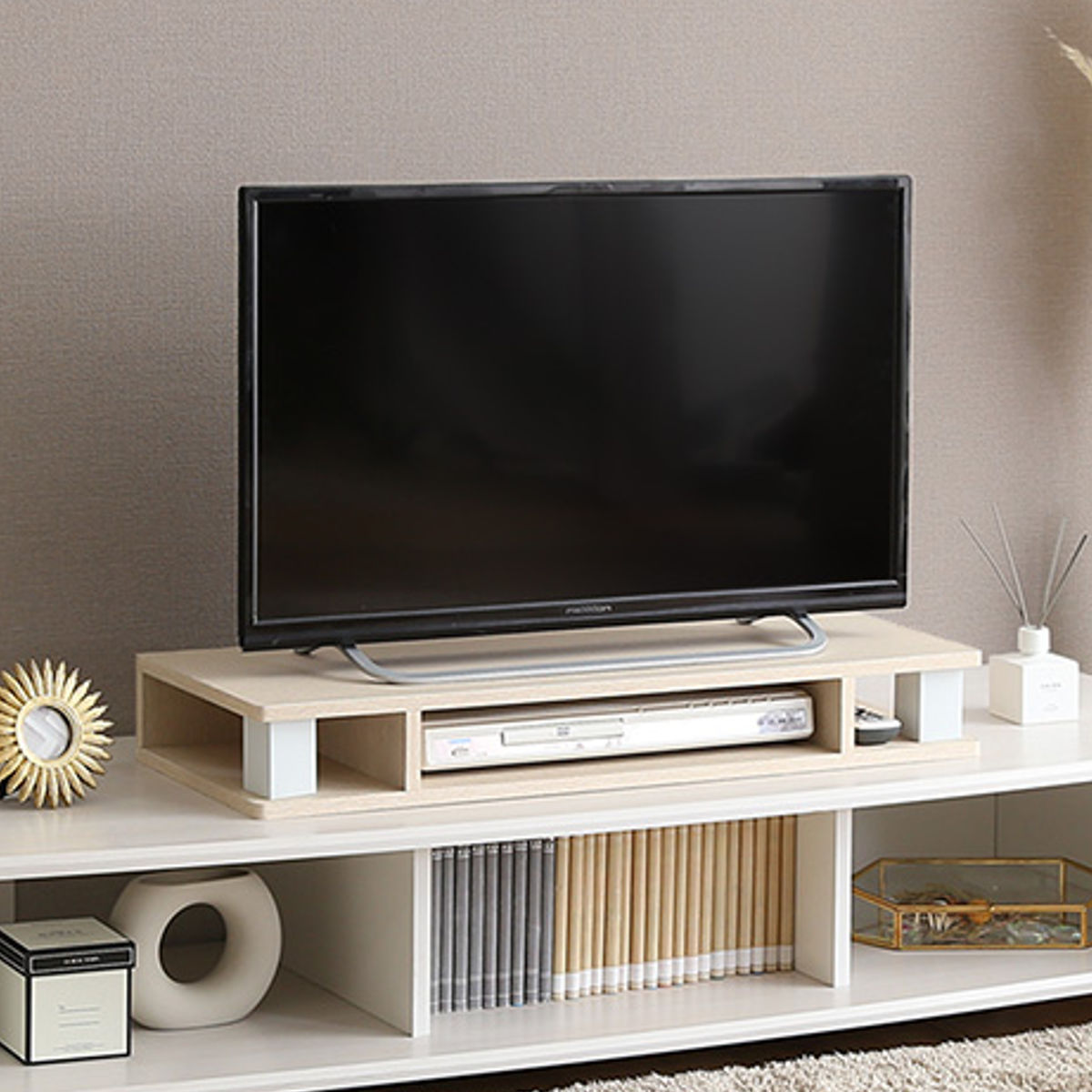 ホームテイスト（HOME taste） モニター台 幅79.2cm 北欧調 テレビ下 