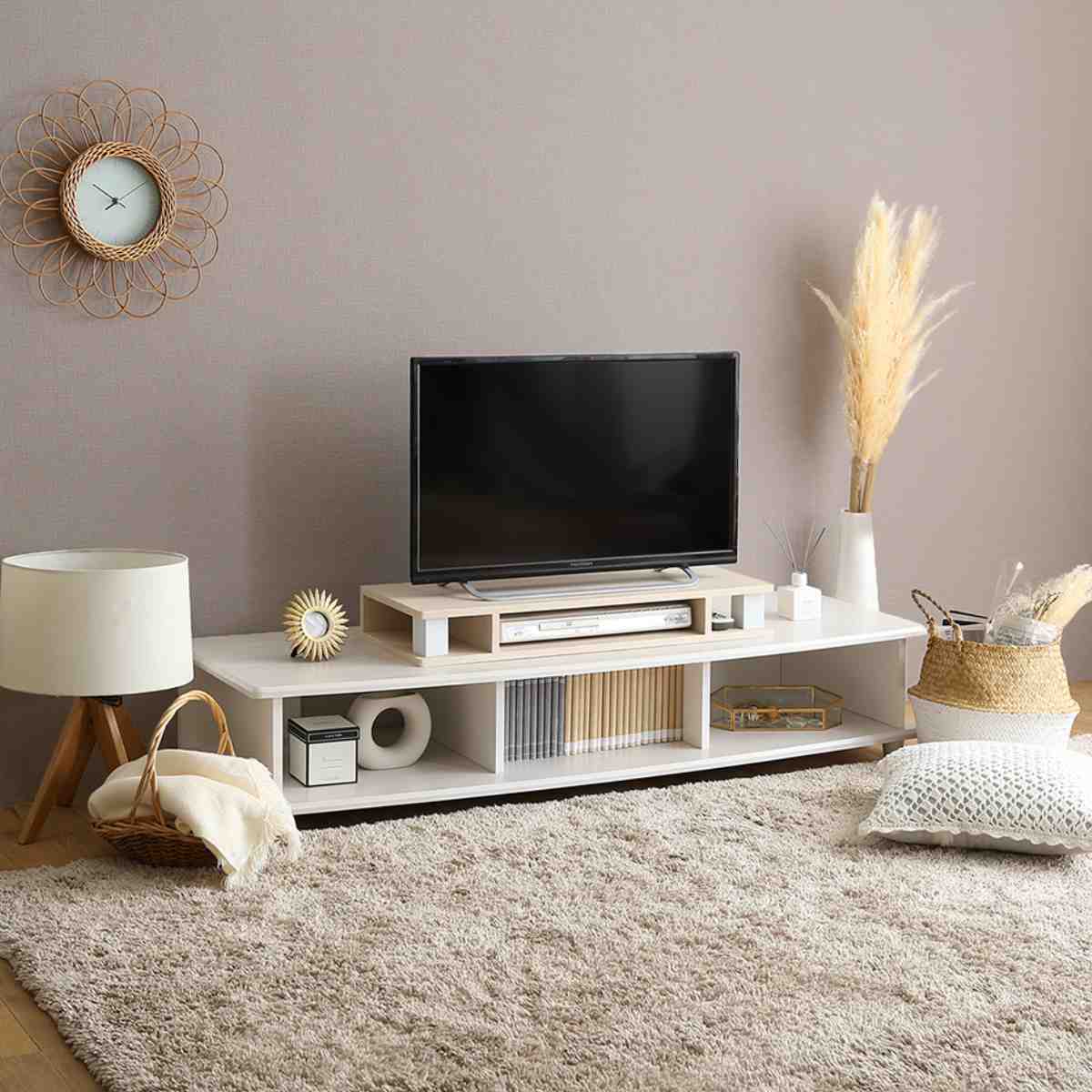 ホームテイスト（HOME taste） モニター台 幅79.2cm 北欧調 テレビ下