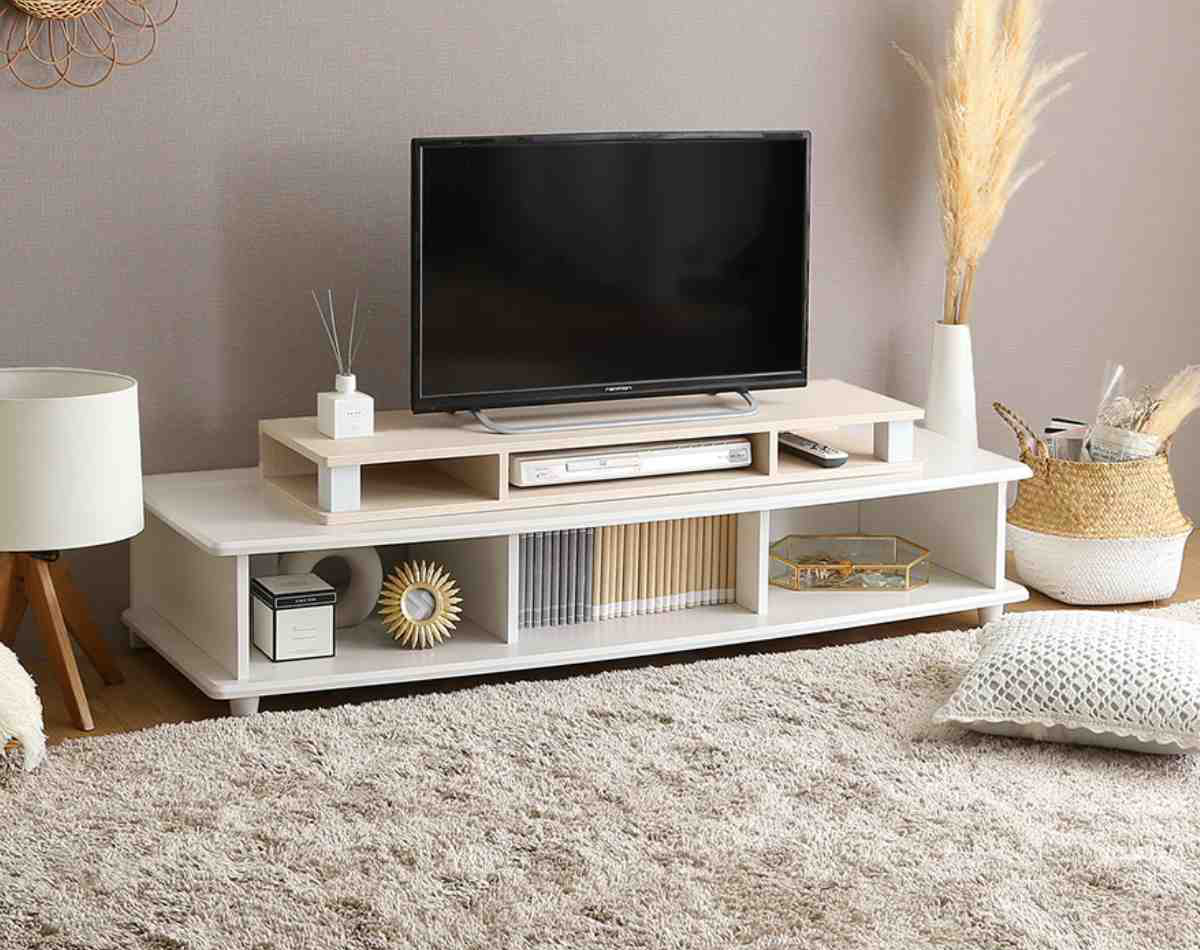 テレビボード 北欧テイスト Woody Prime Boxツゲ材 北欧多機能テレビボード | ヴィンテージ感漂う