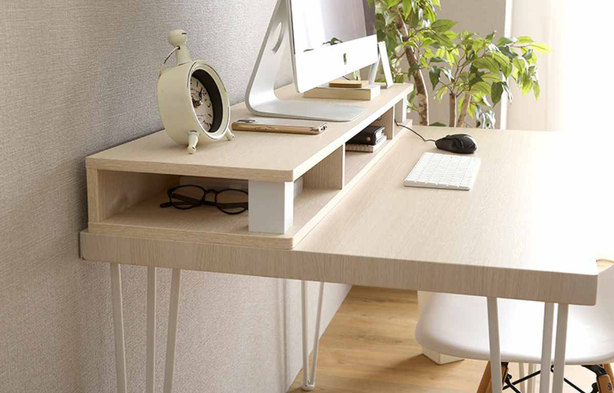 モニター台 幅110.3cm 北欧調 テレビ下...の詳細画像5