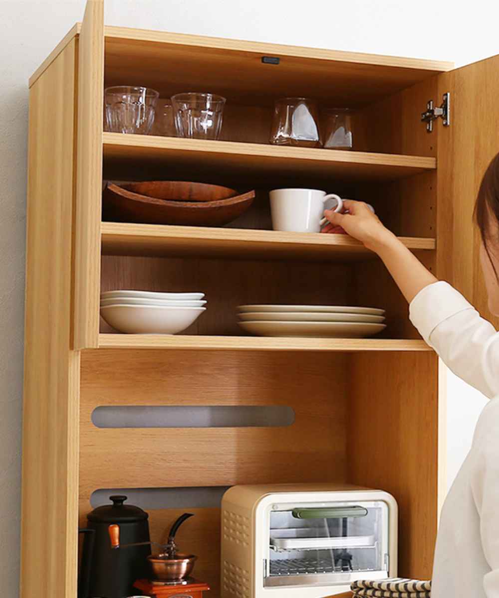 ホームテイスト（HOME taste） ごみ箱上ラック 幅59cm 木製