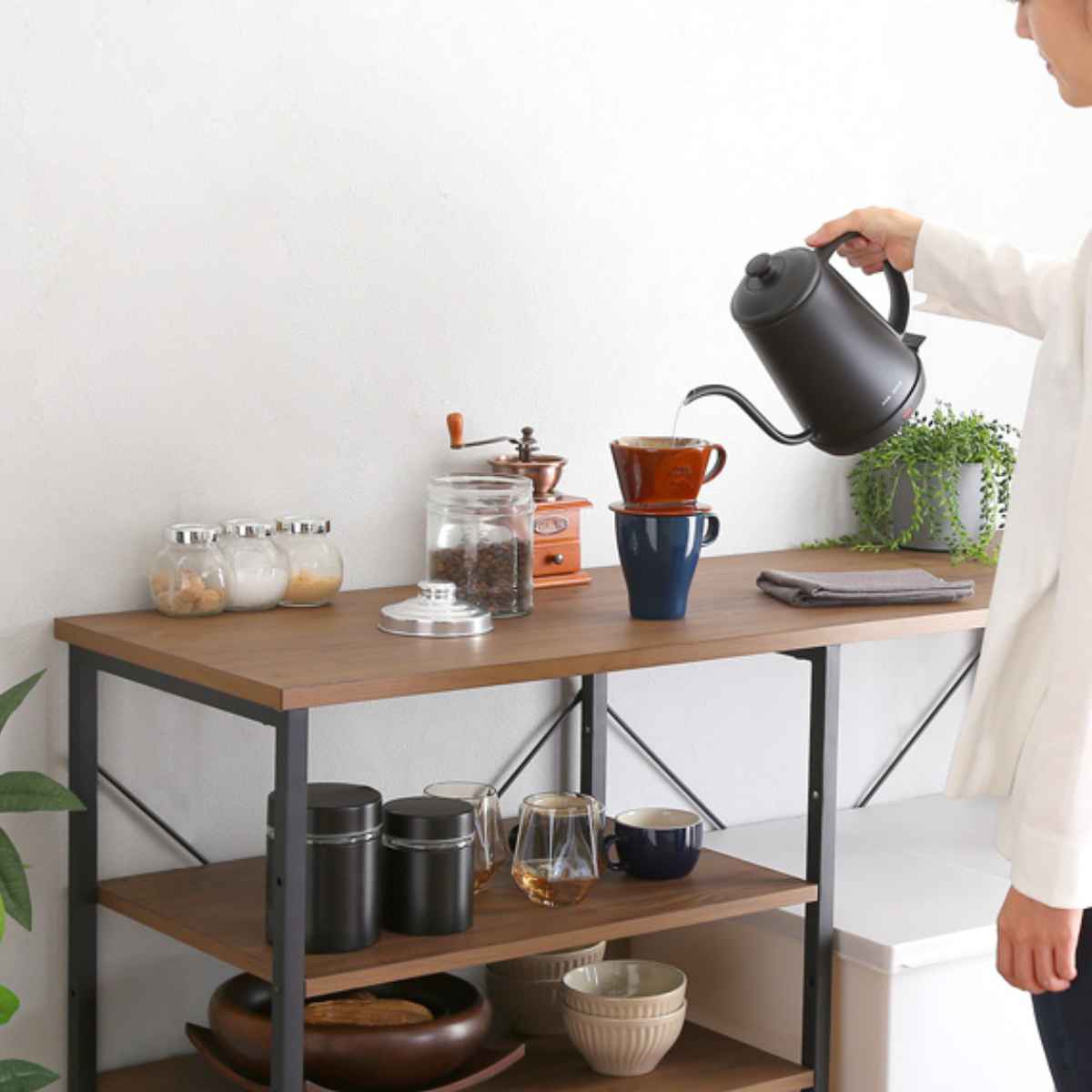 ホームテイスト（HOME taste） ごみ箱上キッチンカウンター 幅120cm
