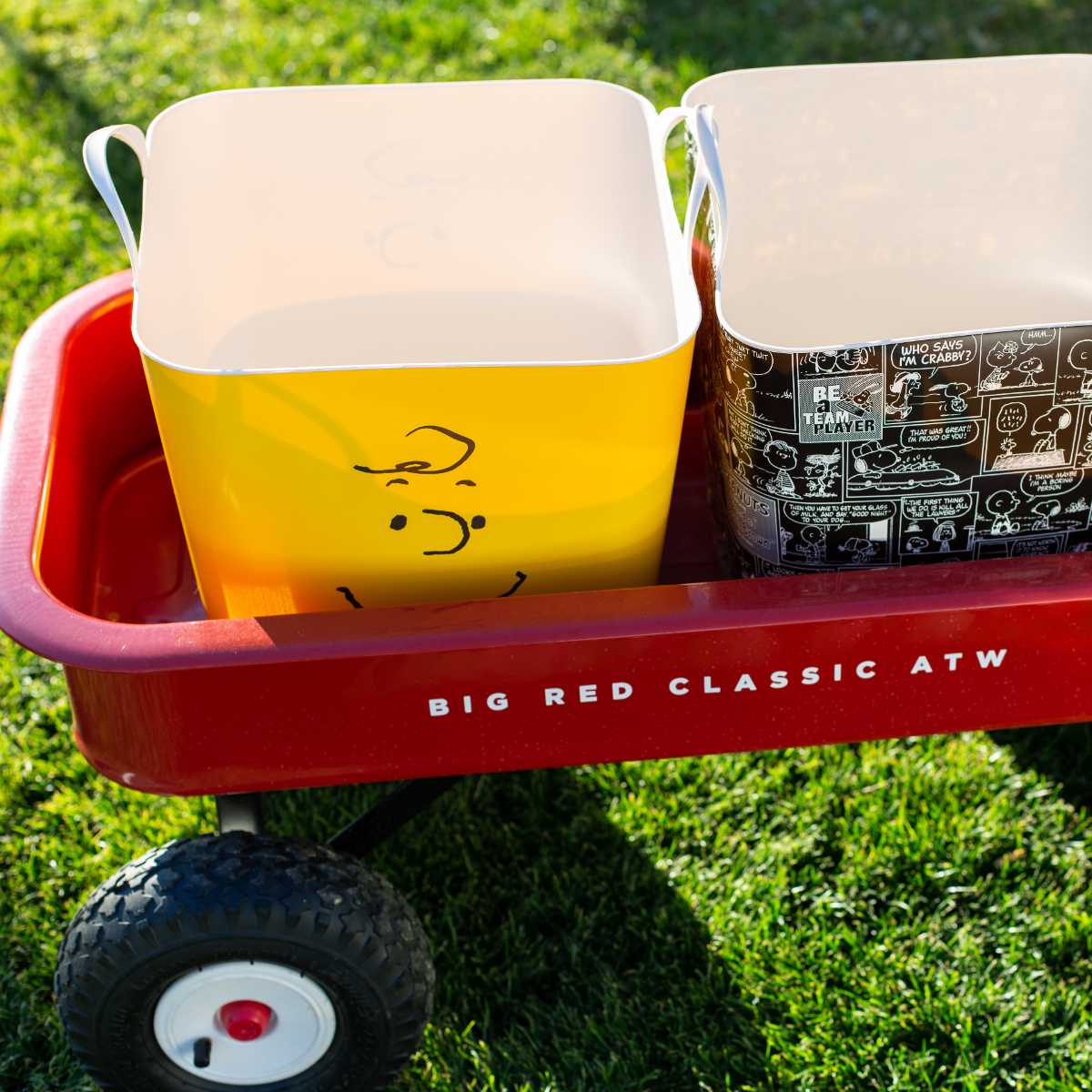 バスケット バケット M 25L PEANUTS スヌーピー かご 収納 おもちゃ （ baquet 収納ボックス 柔らかい 軽量 持ち手付き 収納ケース ランドリーバスケット ） | stacksto. | 15