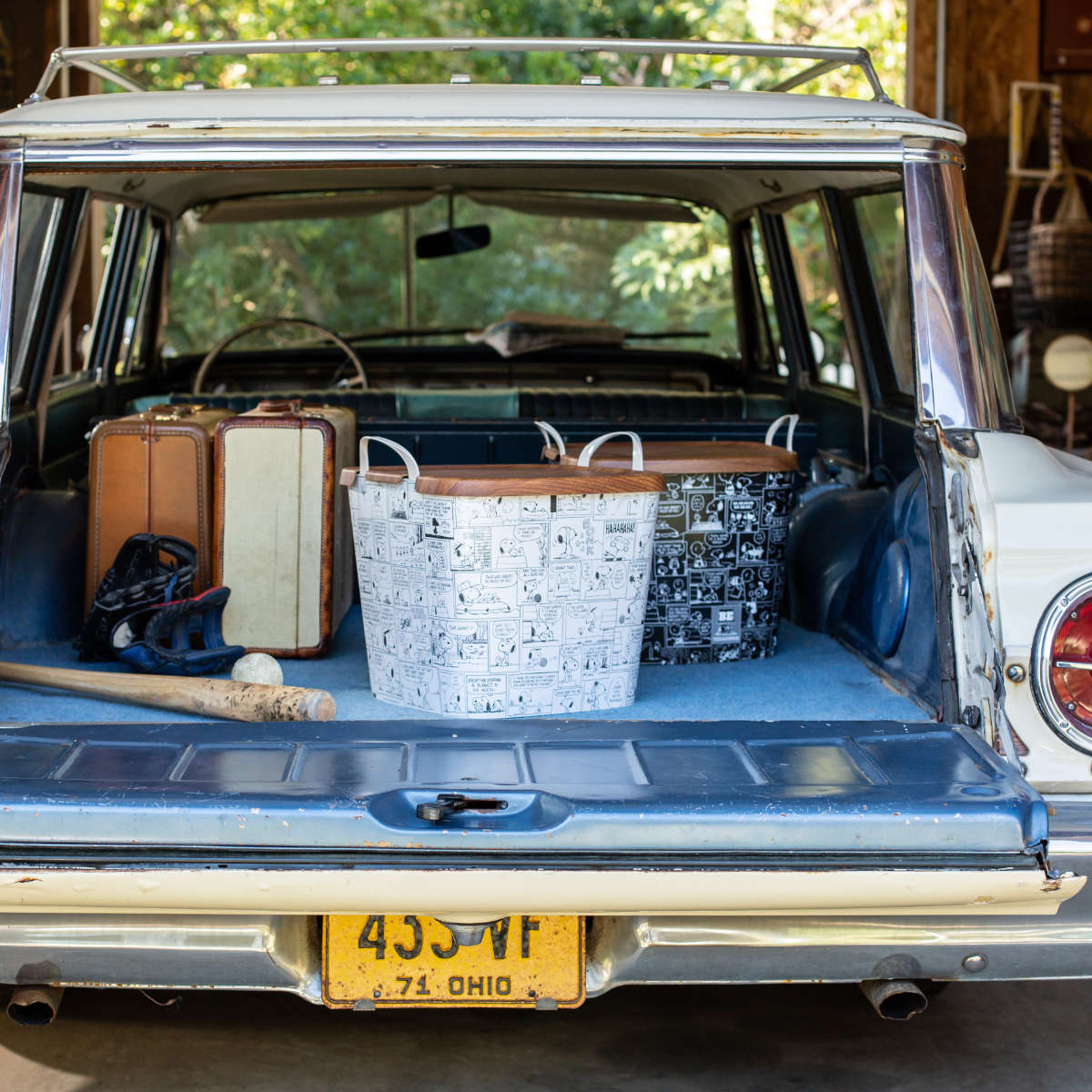 バスケット バケット M 25L PEANUTS スヌーピー かご 収納 おもちゃ （ baquet 収納ボックス 柔らかい 軽量 持ち手付き 収納ケース ランドリーバスケット ） | stacksto. | 12