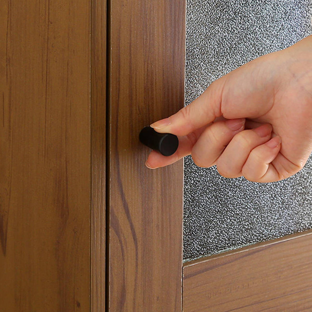 ホームテイスト（HOME taste） キューブラック 幅35cm 木扉 配線穴