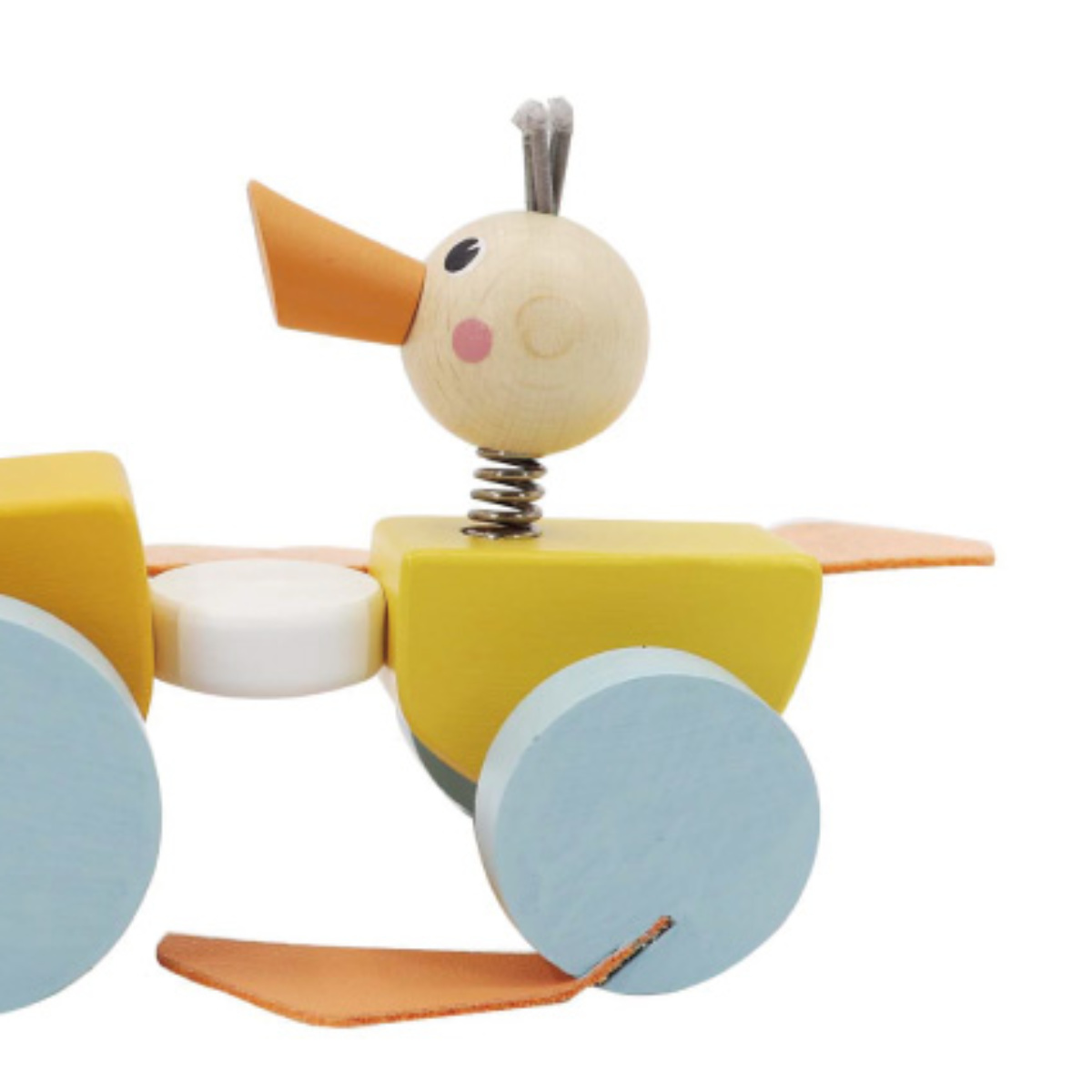 magnet おもちゃ ベビー DUCK FAMILY PULL ALONG TOY 1歳 木製 アヒル