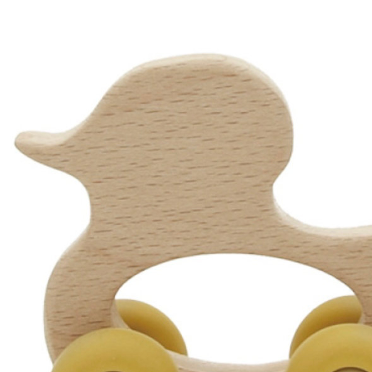 magnet おもちゃ ベビー BABY DUCK CAR YELLOW 0ヶ月 木製 アヒル