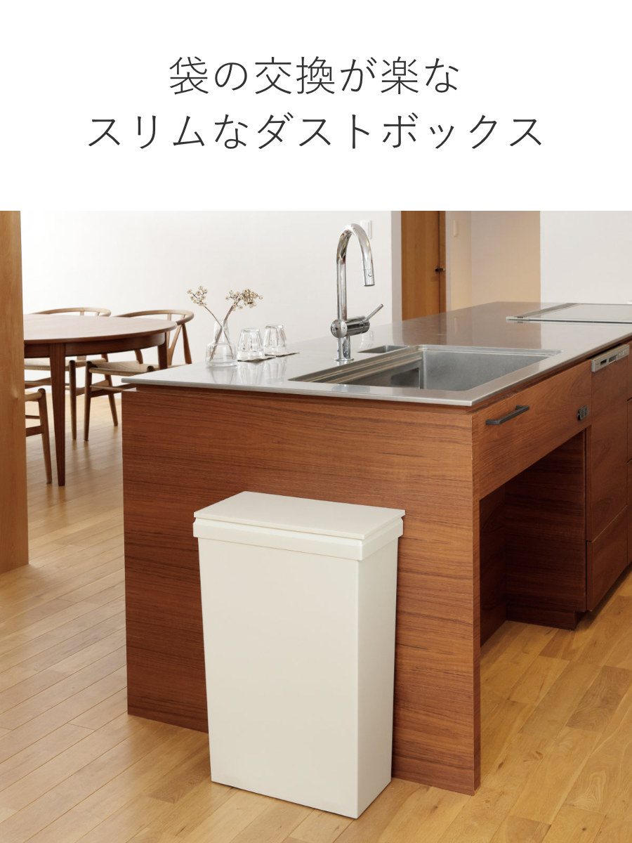 RISU（リス） 特典付き ゴミ箱 SOLOW 40L 隙間で使えるスリム