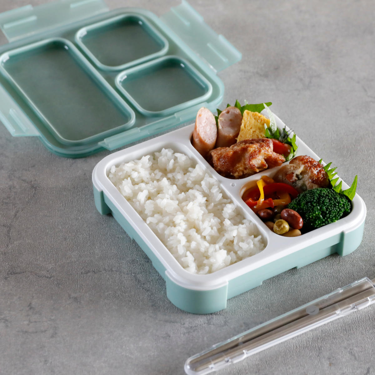 CB JAPAN（シービージャパン） 弁当箱 薄型弁当箱 抗菌フードマン500 1