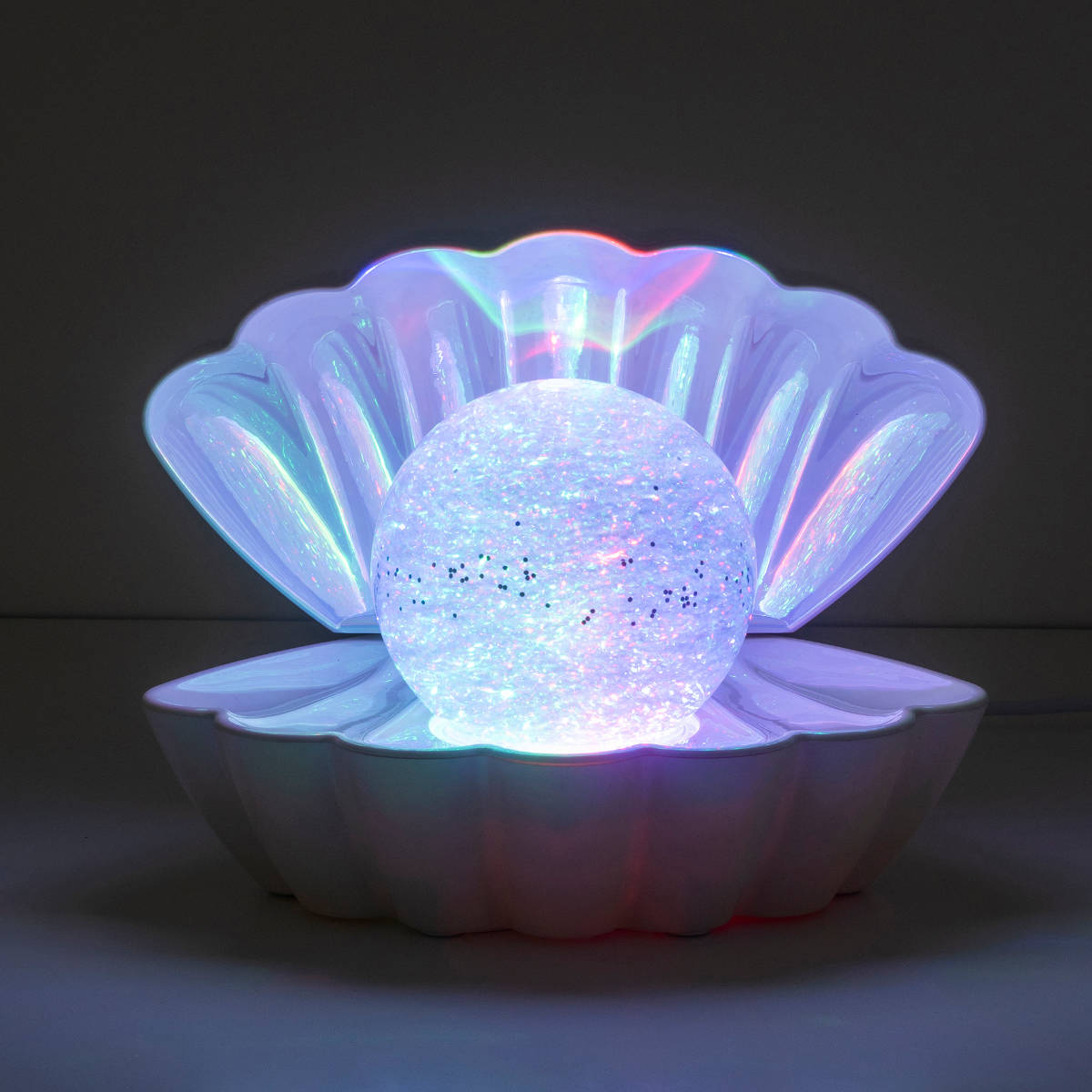 照明 シェルランプ グリッター USB電源 ACアダプター付き （ ライト