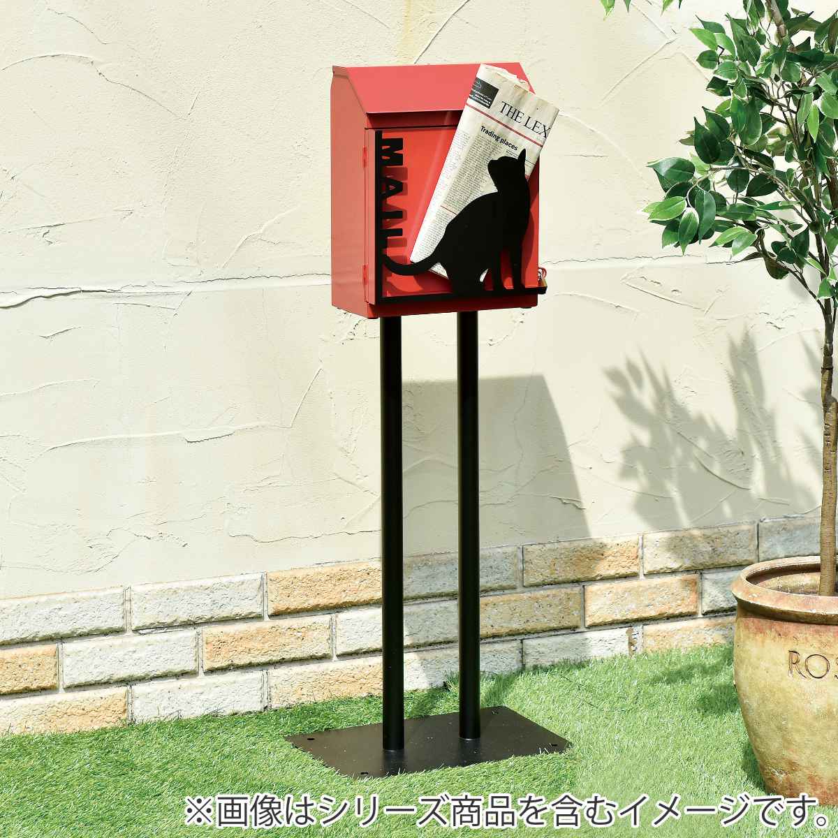 わん茶ちゃん ポスト セトクラフト 郵便ポスト シルエットウォールポスト ドッグ 壁掛け