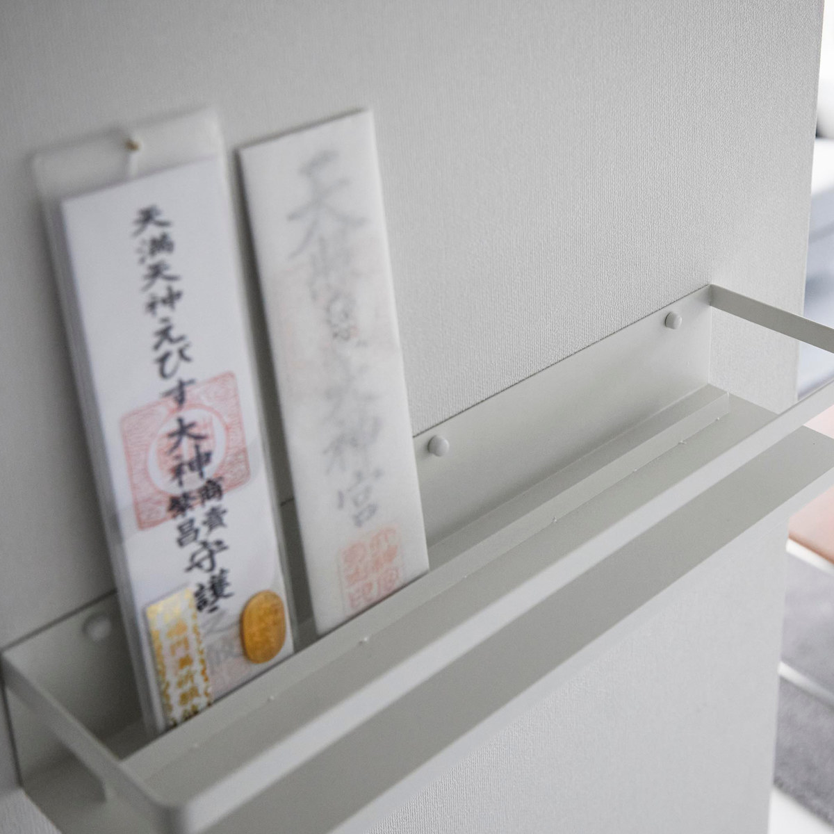 tower 山崎実業 石こうボード壁対応神棚 タワー 神具セット