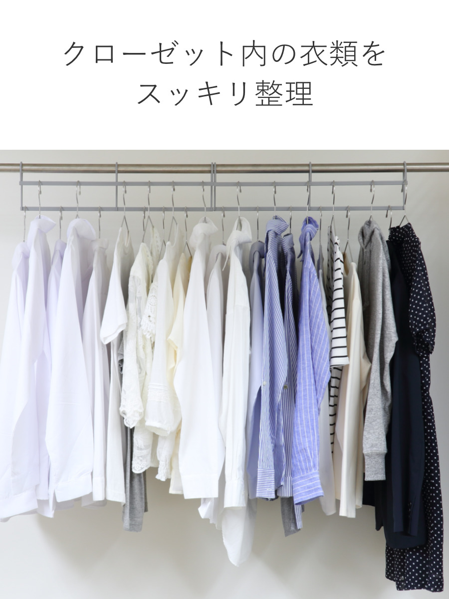 当店限定カラー）ハンガー 衣類収納アップハンガー 幅50cm 2本組 収納