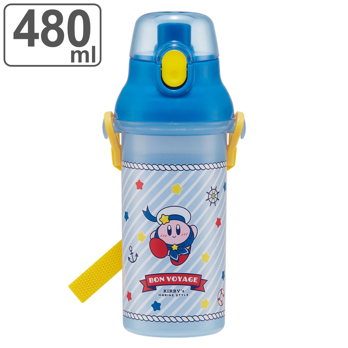 スケーター 水筒 480ml 抗菌直飲プラボトル 星のカービィ （ カービィ