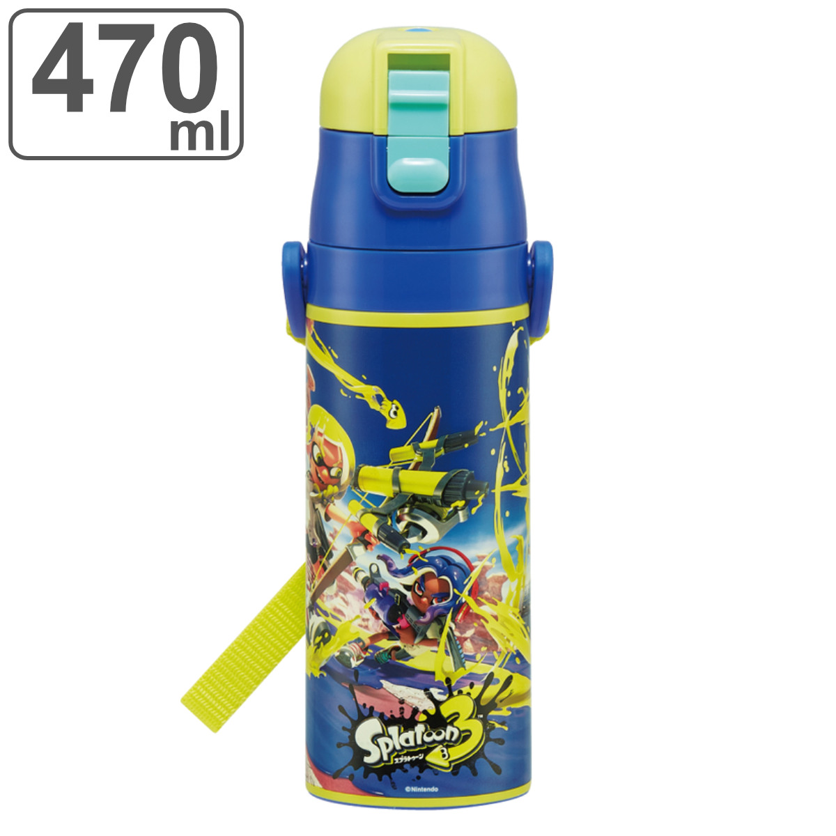 スケーター 水筒 470ml 超軽量ダイレクトボトル スプラトゥーン3