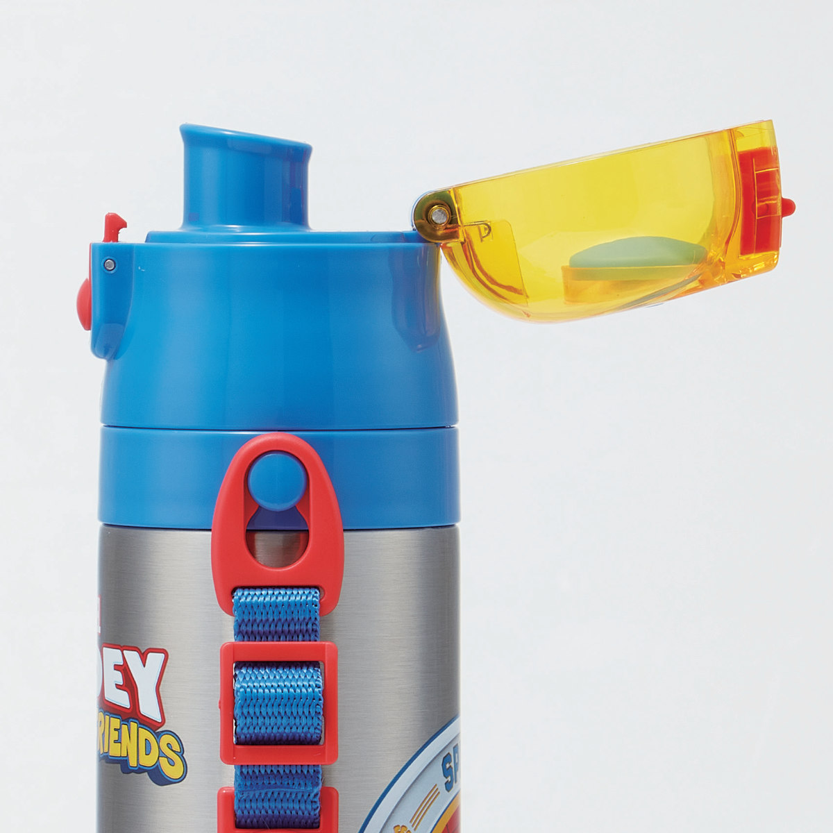 子ども用水筒 軽量 青 スケーター 水筒 470ml 超軽量ダイレクトボトル SPIDEY