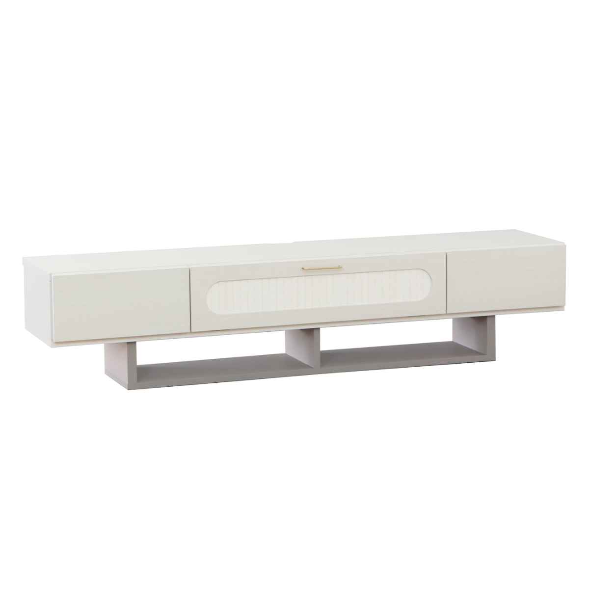 東馬（Tohma） テレビ台 ローボード 北欧風 ミルキーホワイト 幅180cm