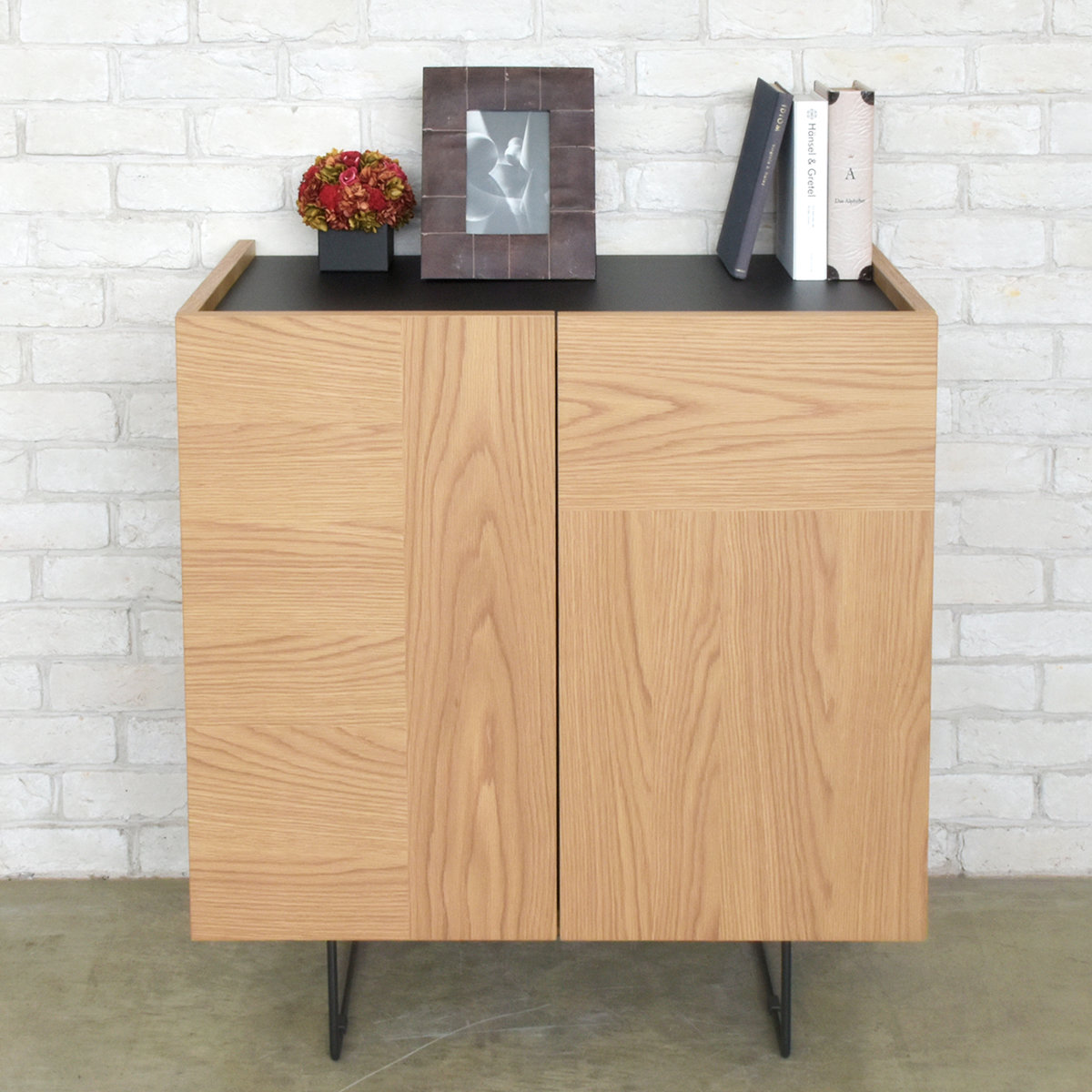 GART（ガルト） サイドーボード ヴィンテージ調 突板仕上げ 日本製 幅