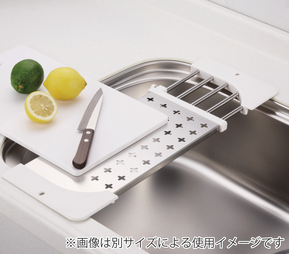 水切りラック アットアクア ステンレス製パイプ棚プレート S