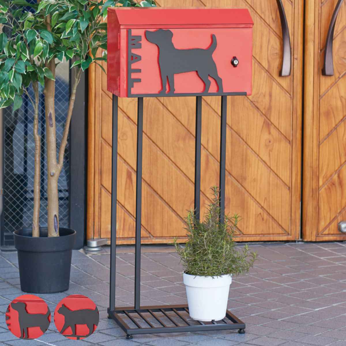 セトクラフト 郵便ポスト スタンドポスト 動物 スタンドタイプ