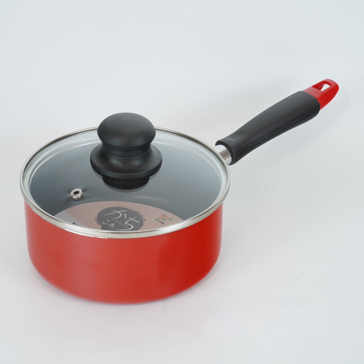 和平フレイズ 片手鍋 16cm IH対応 ガラス蓋付き かちこれ （ ガス火