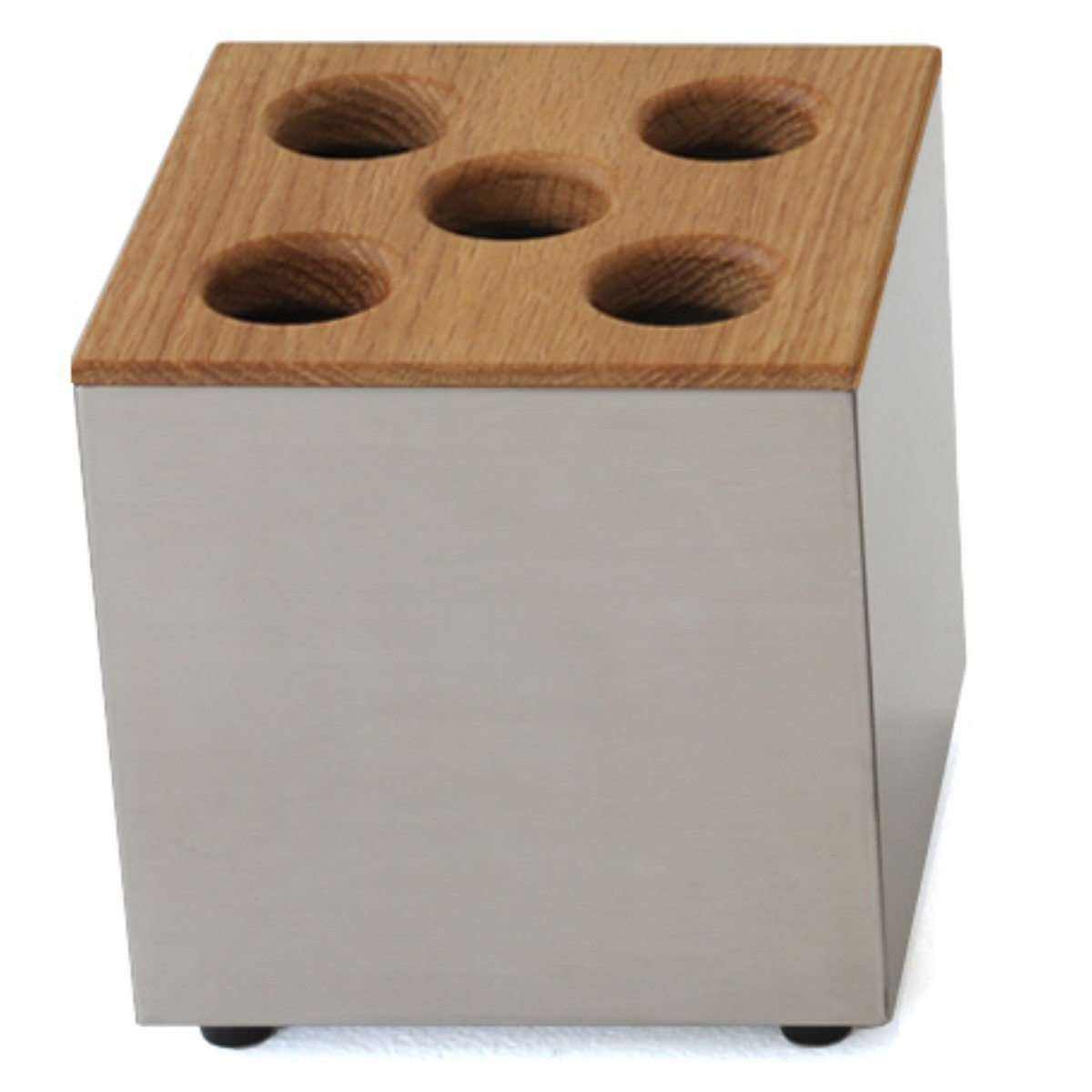 傘立て アンブレラスタンド 木製  玄関収納 傘立て CUBE 5穴タイプ 天然木 ステンレス （ アンブレラスタンド