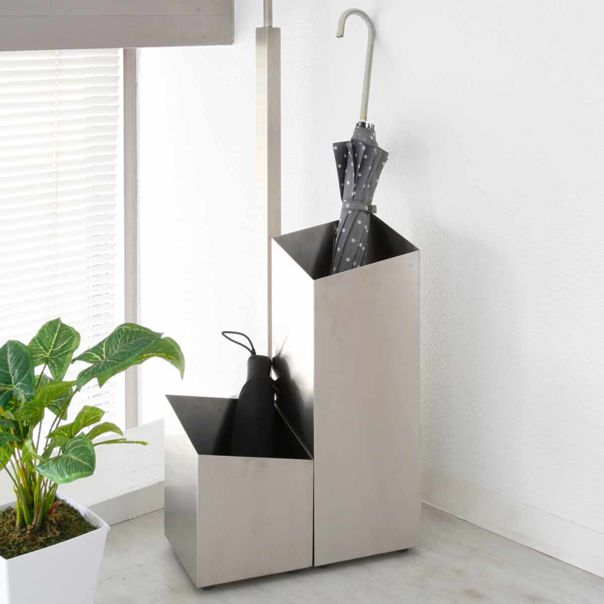 傘立て RHOMBUS ロングタイプ ステンレス （ アンブレラスタンド