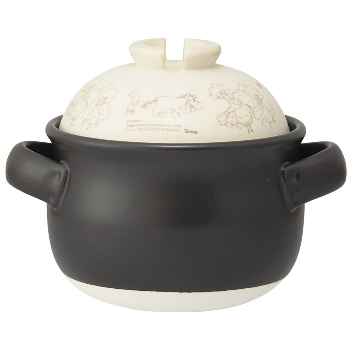 萬古焼　おひつ炊飯鍋　黒い陶器製土鍋 蓋付き　一合用 スケーター 萬古焼 ごはん鍋 1合用 「送料無料」/ 万古焼 ごはん ご飯