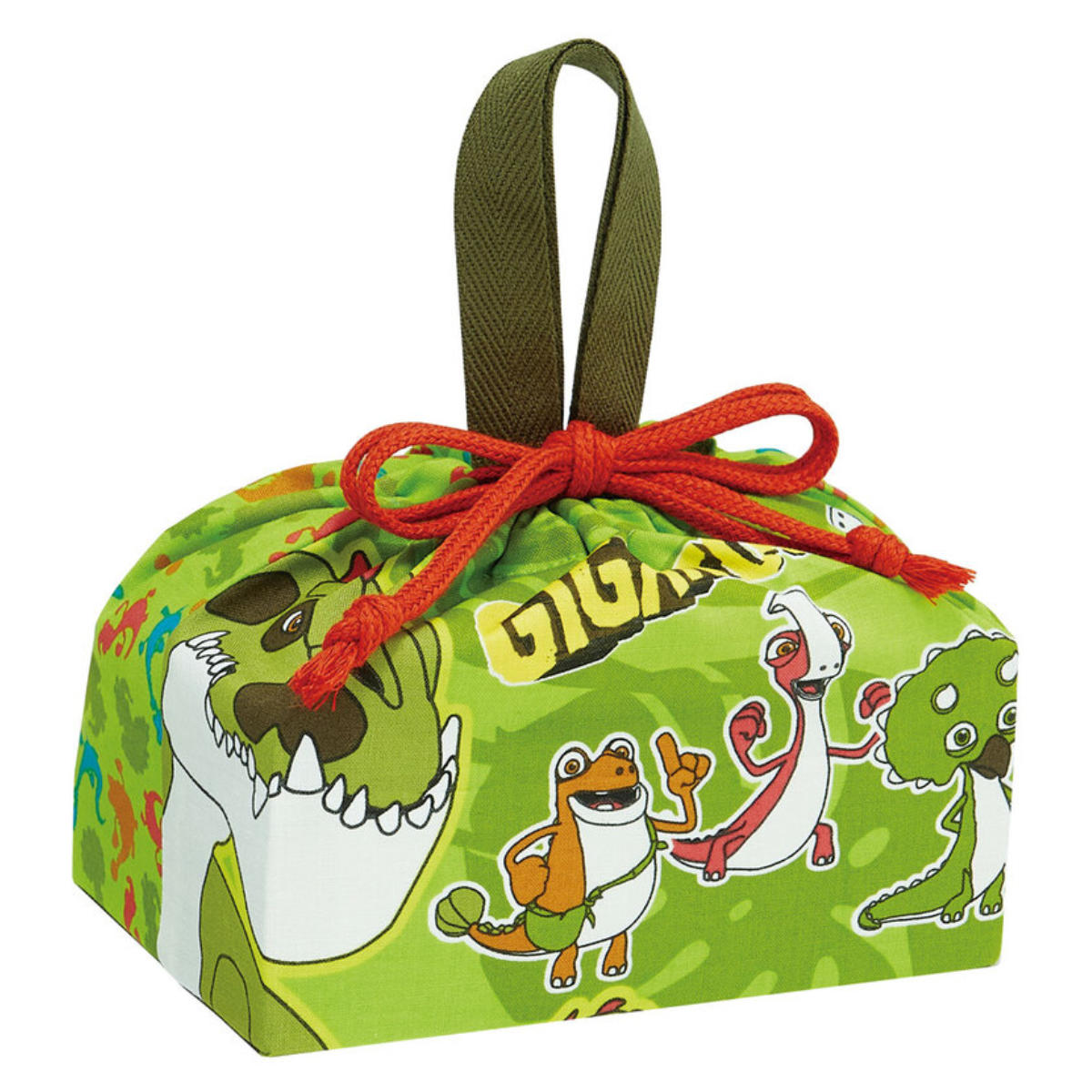 スケーター ランチ巾着 ギガントサウルス （ 恐竜 弁当袋 お弁当袋