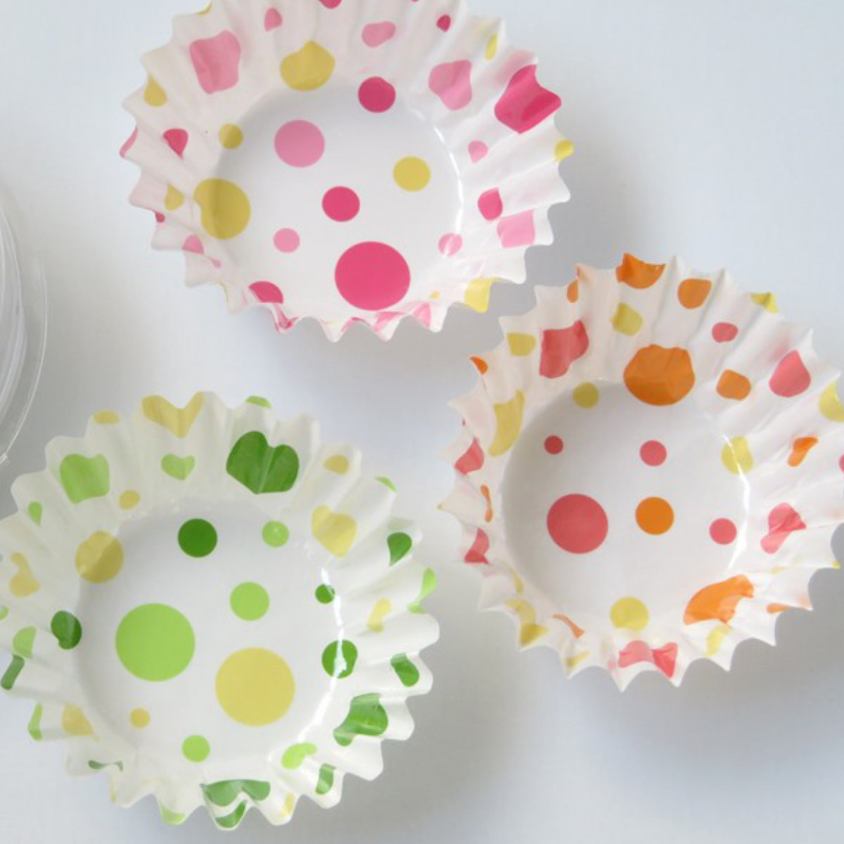 オカザキ おかずカップ 56枚入 ドット柄 8号 （ お弁当カップ 56個入り