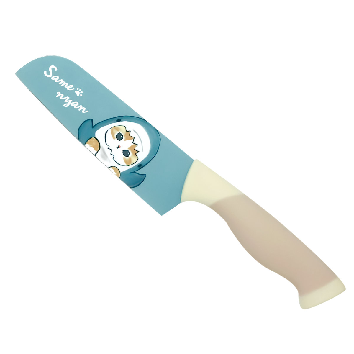 東亜金属 包丁 14cm mofusand サメにゃん えびにゃん （ 三徳包丁 料理