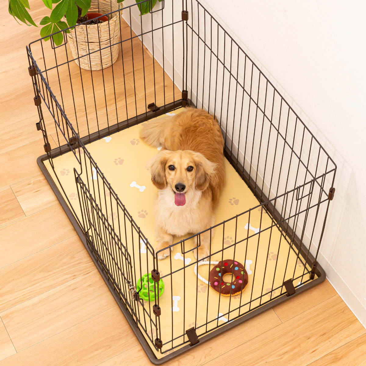 オカ ペットマット ラクぺトモ 65×90cm ケージマット 拭ける 防水 犬