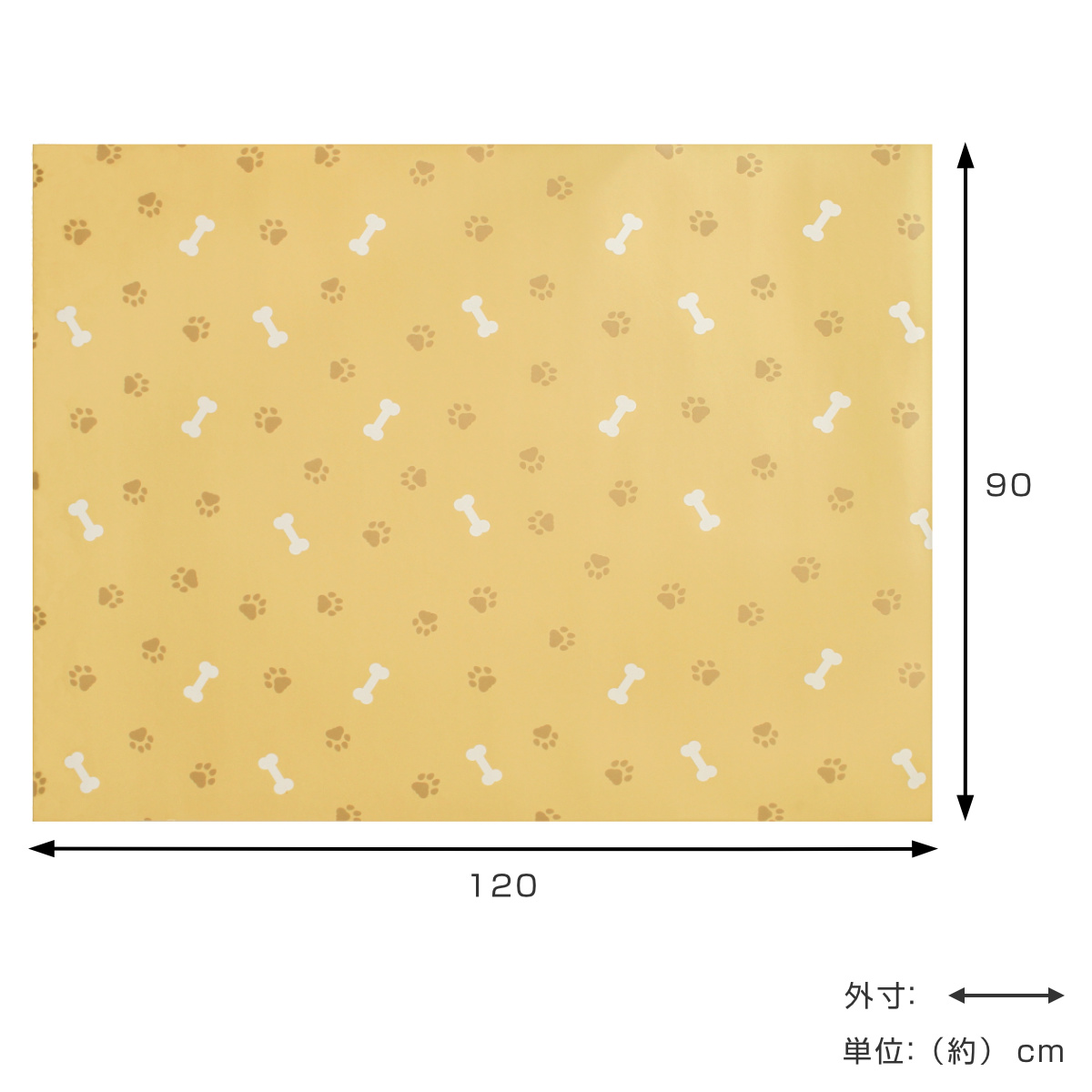 オカ ペットマット ラクぺトモ 90×120m ケージマット 拭ける 防水 犬