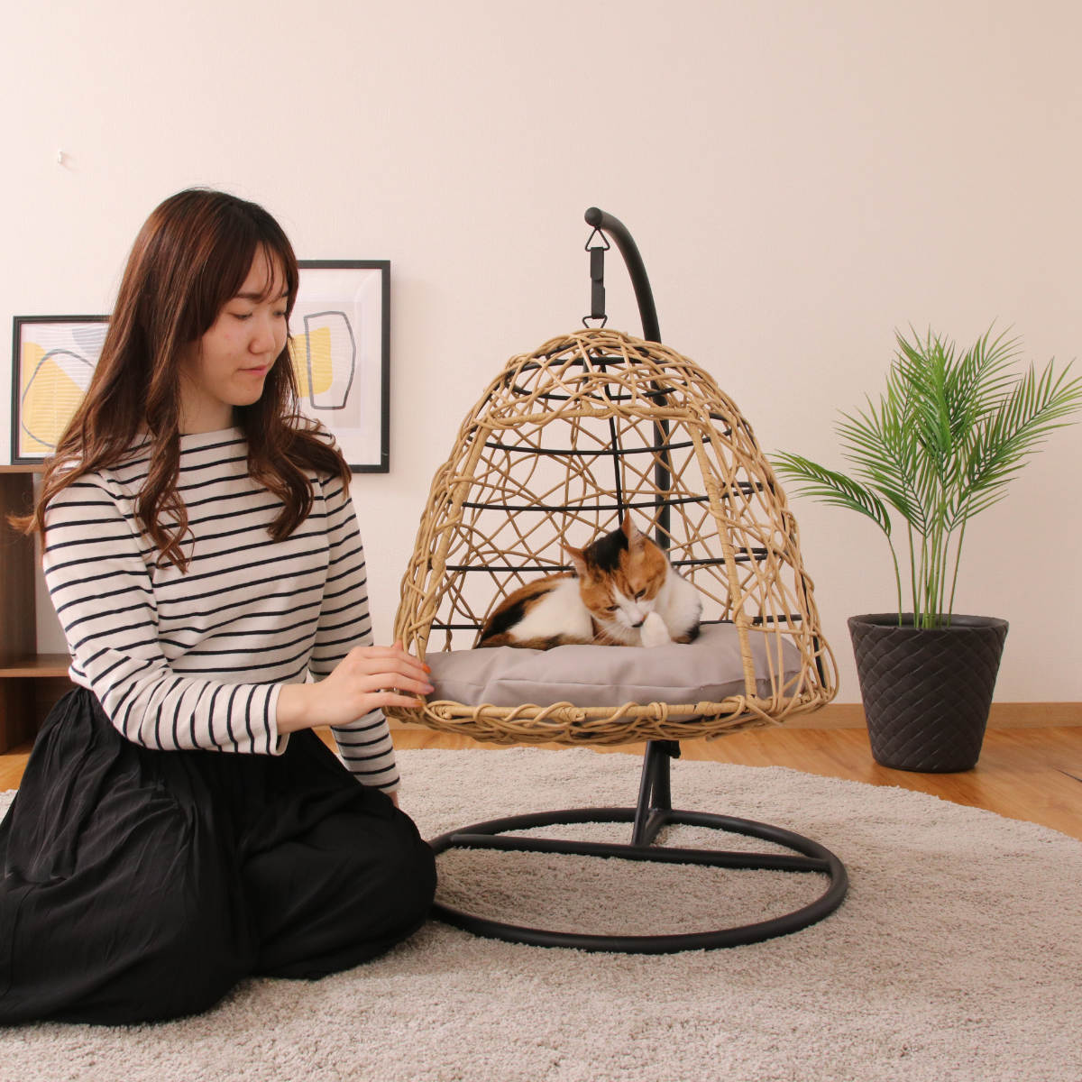 不二貿易（Fuji Boeki） ペットベッド ハンギングチェア ペット用