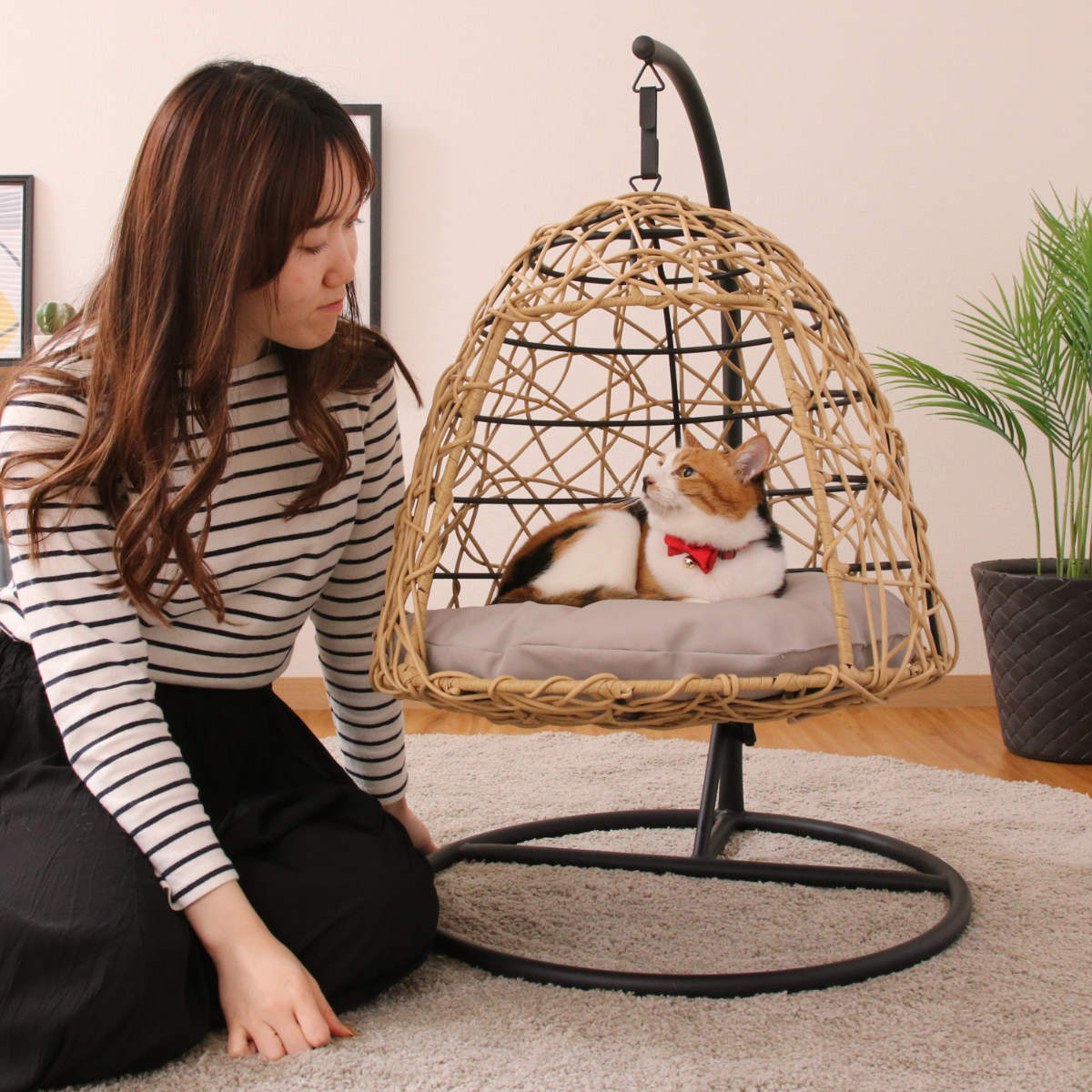 不二貿易（Fuji Boeki） ペットベッド ハンギングチェア ペット用