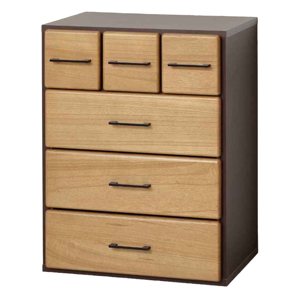 クロシオ チェスト 縦横自在 引出し6杯 幅56.5-74cm （ 収納 家具 棚