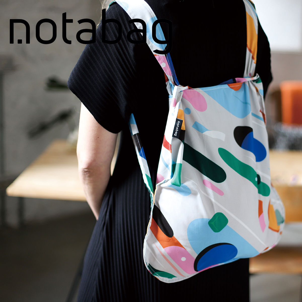 エコバッグ BAG ＆ BACKPACK Petra Eriksson Fruit Salad （ ノットアバッグ Notabag 折りたたみ 2way 洗える ブランド リュック かばん 鞄 バッグ ）