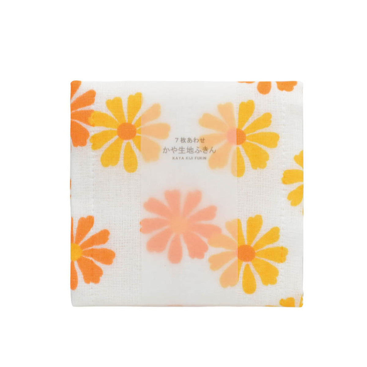 ふきん レトロフラワー 7枚合わせ かや生地ふきん 花柄 （ レトロ