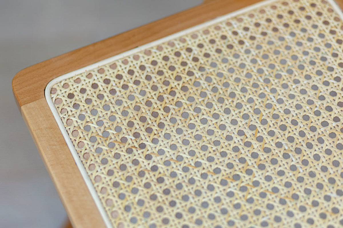 弘益 Mash スツール ラタン 高さ45cm 天然木 飾り棚 （ 椅子 サイド