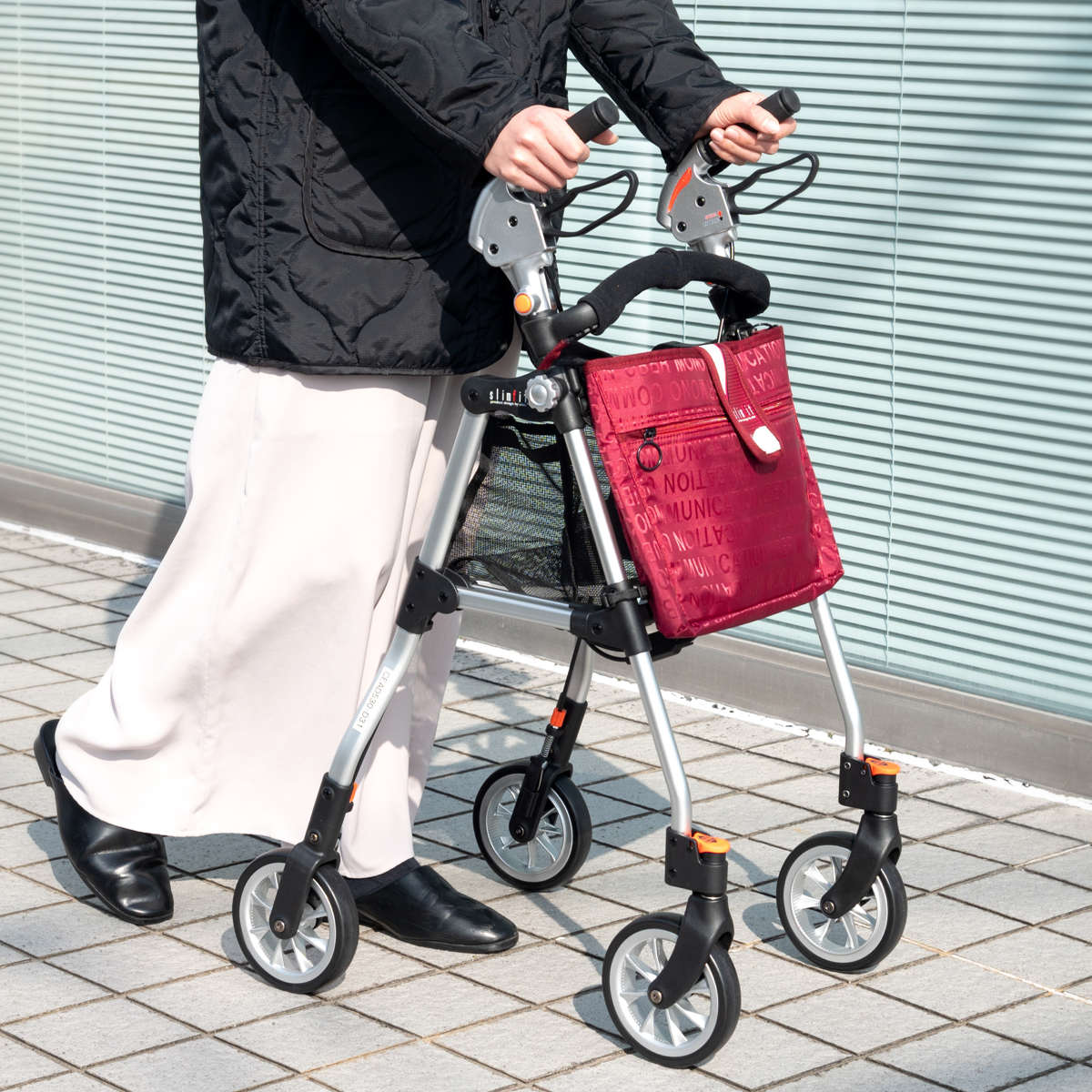 歩行器（介護）（色：レッド系）｜介護用品｜ダイエット、健康