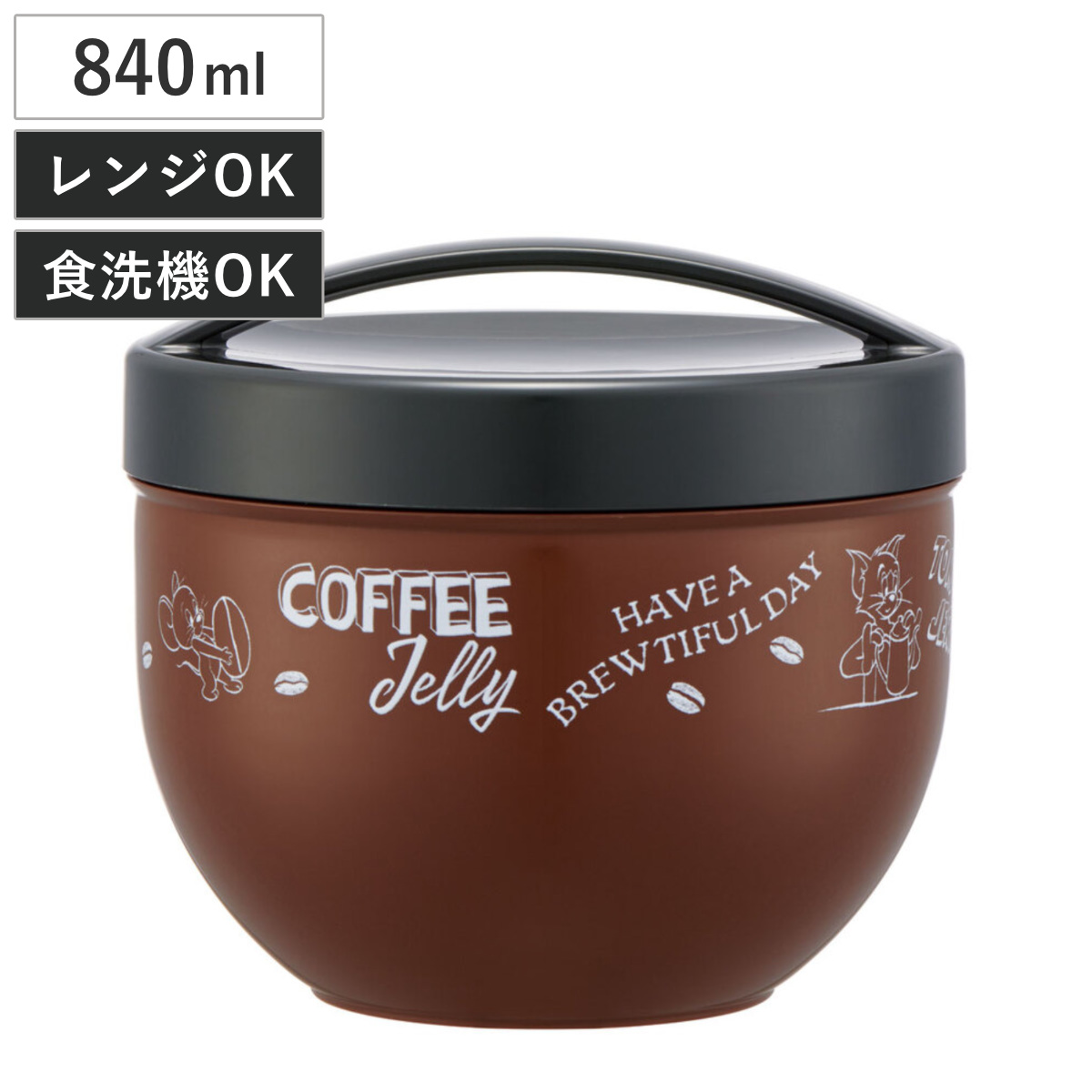 スケーター 弁当箱 840ml 丼ランチボックスメンズ トムジェリコーヒー