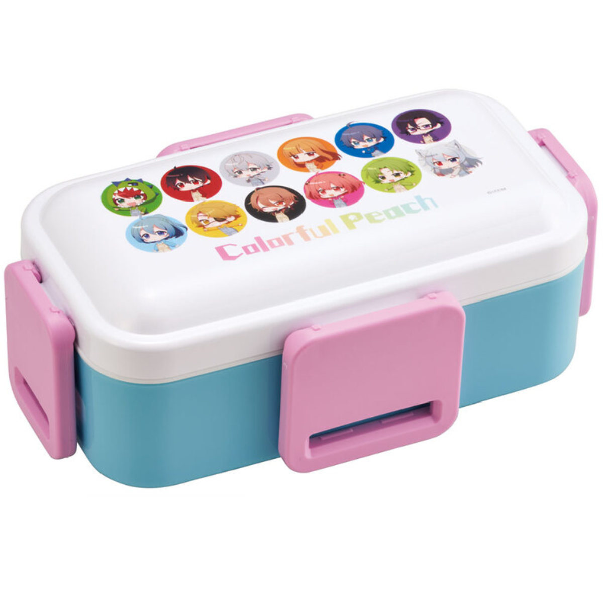 スケーター 弁当箱 2段 600ml 抗菌2段ふわっと弁当箱 カラフルピーチ