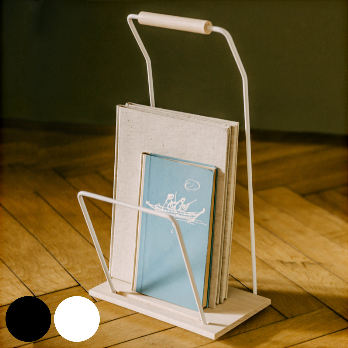 Vintage　▪️マガジンラック　ブックスタンド　北欧インテリア　雑貨 SIDE BY SIDE マガジンラック サイドバイサイド Newspaper Rack 木製