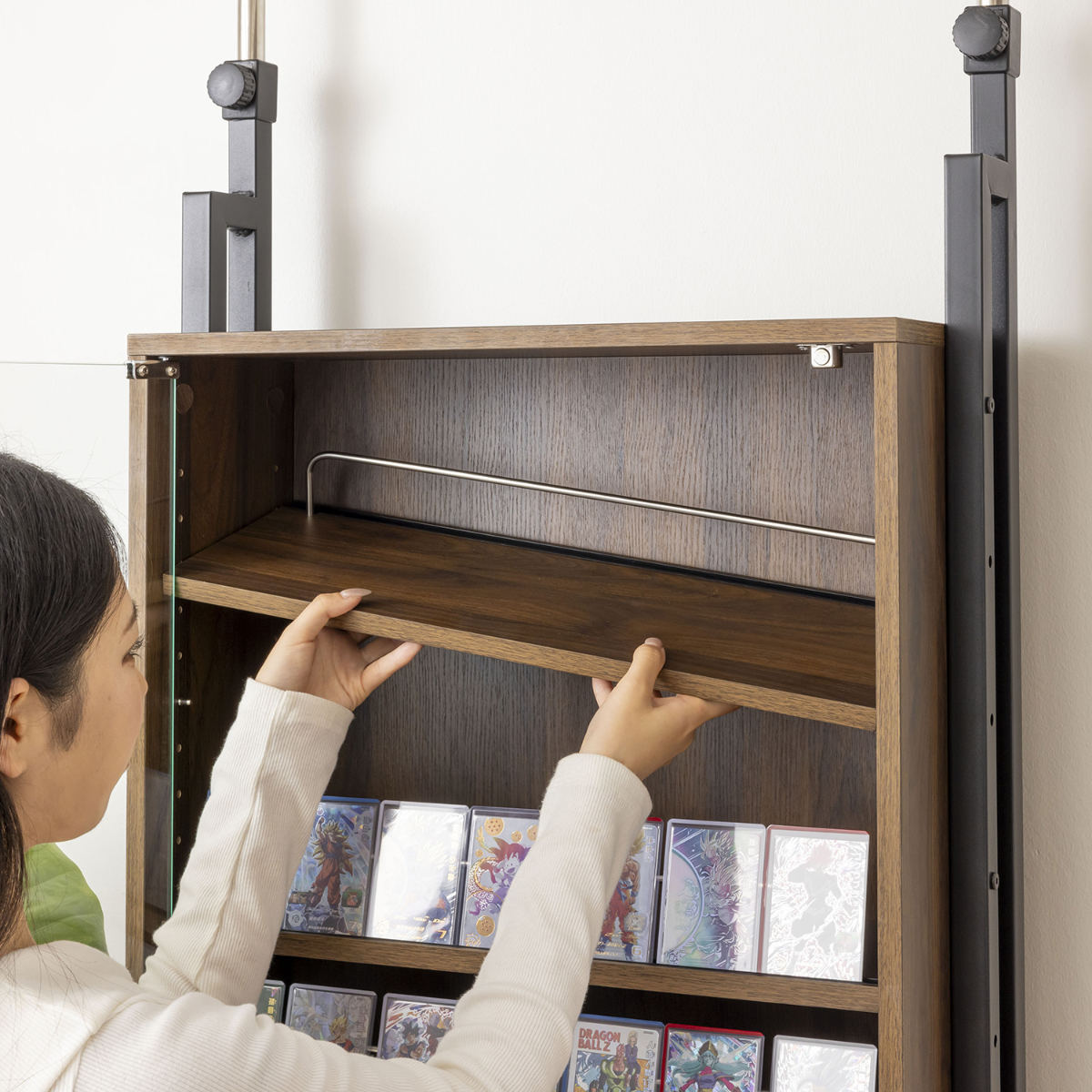 サン・ハーベスト 突っ張り ディスプレイラック 幅60cm カード 耐震