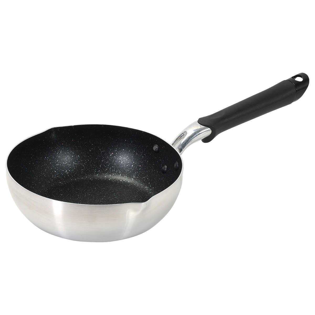 パール金属 極深フライパン 22cm IH対応 両口 マーブルダイヤモンド