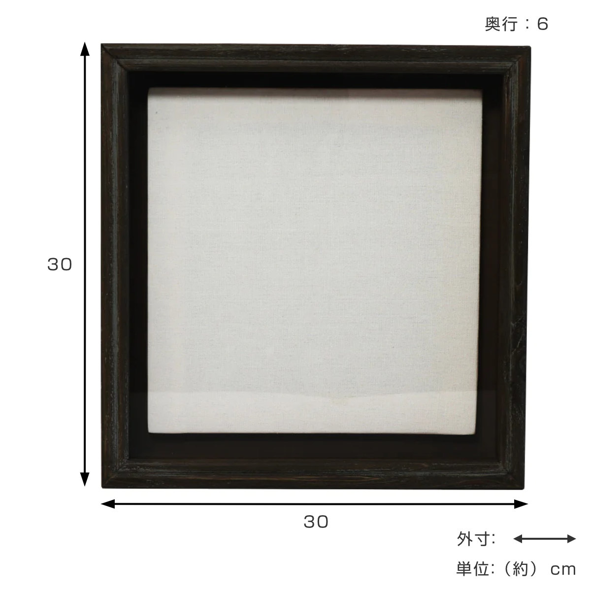 magnet フラワーフレーム SPECIMEN FRAME 30×30cm 木製 フレームのみ