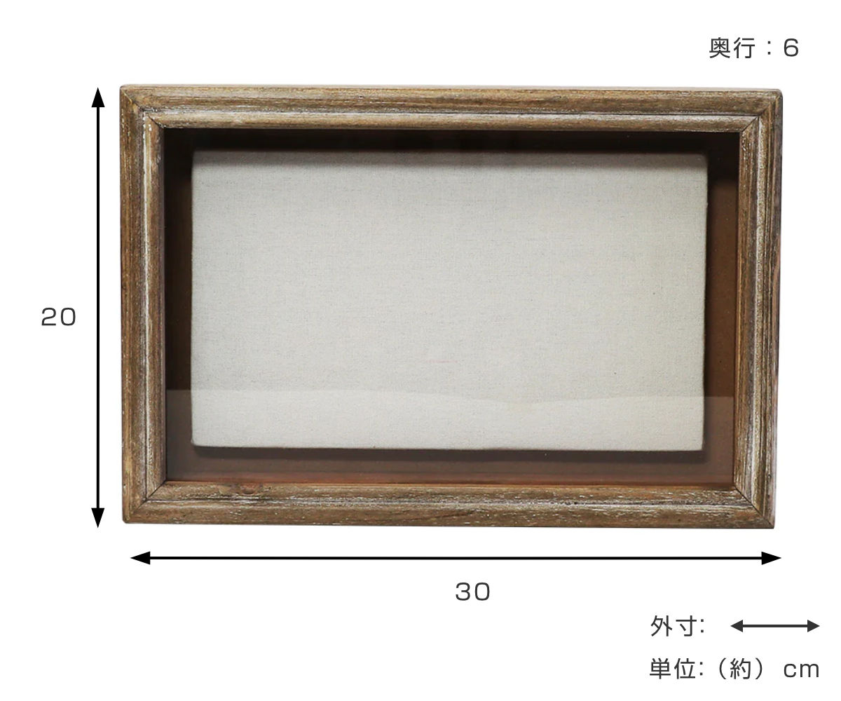 magnet フラワーフレーム SPECIMEN FRAME 30×20cm 木製 フレーム